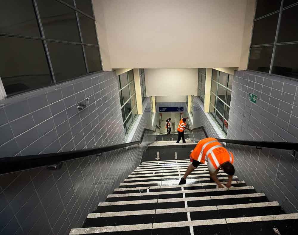 Putzwehr Team bei der Arbeit